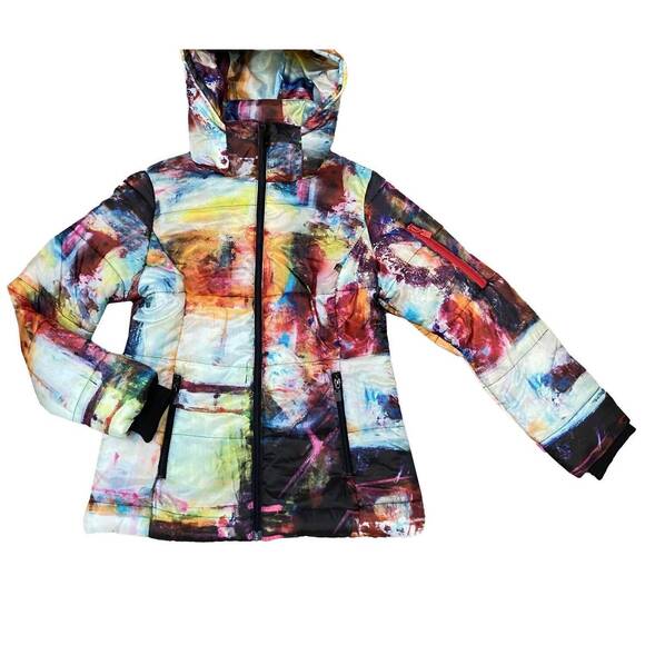 NEW UBU women's heat of the night puffer jacket in multicolor